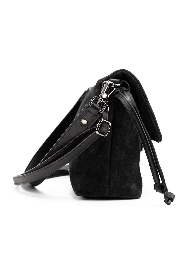 Женская сумка кроссбоди на плечо из натуральной замши и кожи повседневная с затяжками и клапаном RoyalBag CH-8585DB-Y (368156742)