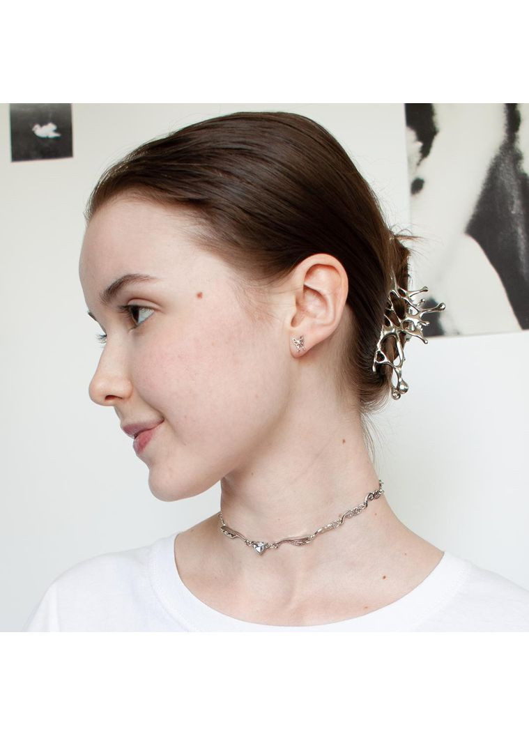 Набір міні сережок 3 пари мінімалістичні з метеликами серцями кристалами казкові пусети 6 штук fairycore гвоздики фентезі y2k No Brand (358936023)