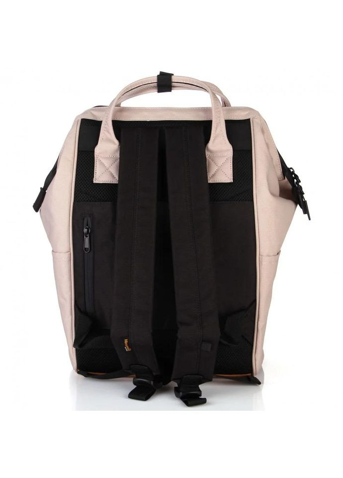 Рюкзак жіночий текстильний 20л на 1 відділення розмір 28×40×18 см 124-09 USB пудровий Himawari (314808816)