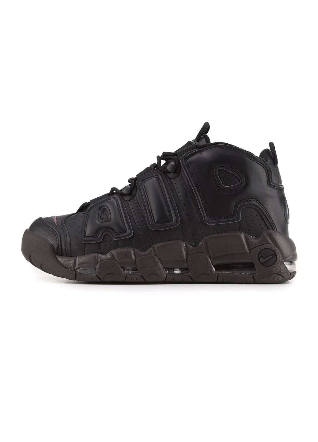 КРОСІВКИ ЖІНОЧІ NIKE AIR MORE UPTEMPO BLACK BROWN НАЙК АІР МОР УПТЕМПО ЧОРНІ No Brand чорні демісезони (392019588)