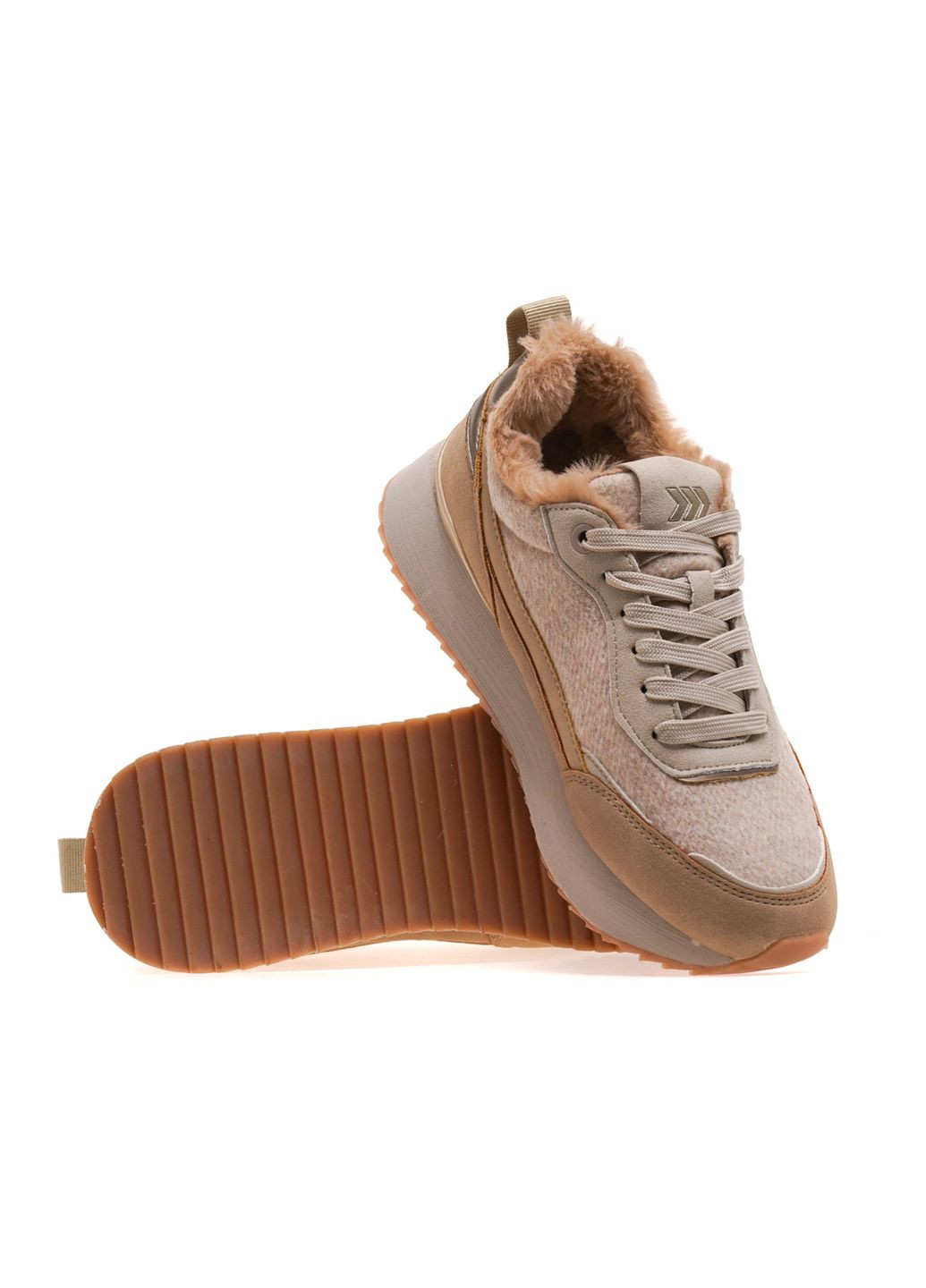 Зимние ботинки fwz24284/beige Restime тканевые