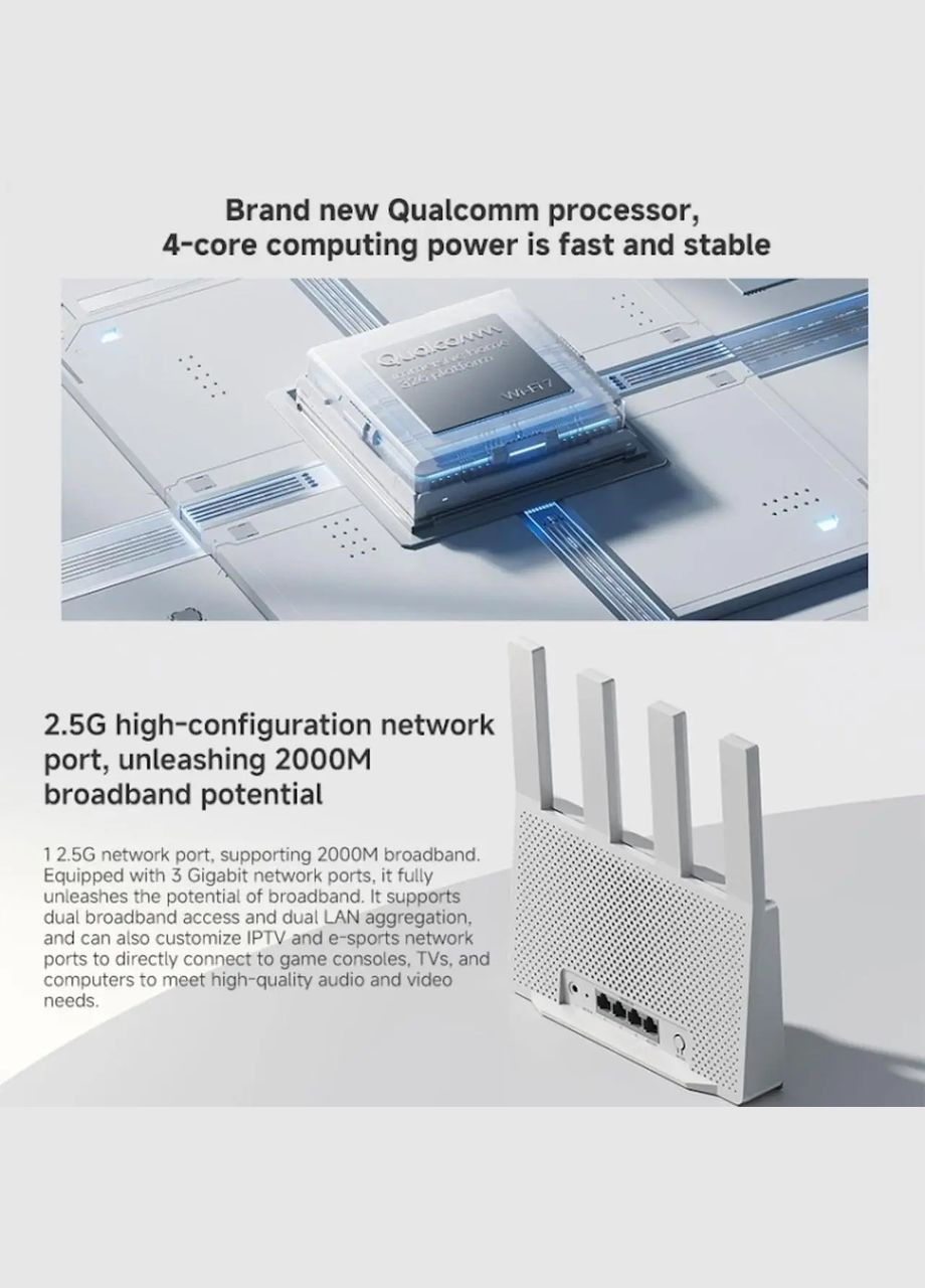 Маршрутизатор роутер Mi Router BE3600 (DVB4413CN) MiJia (347607038)