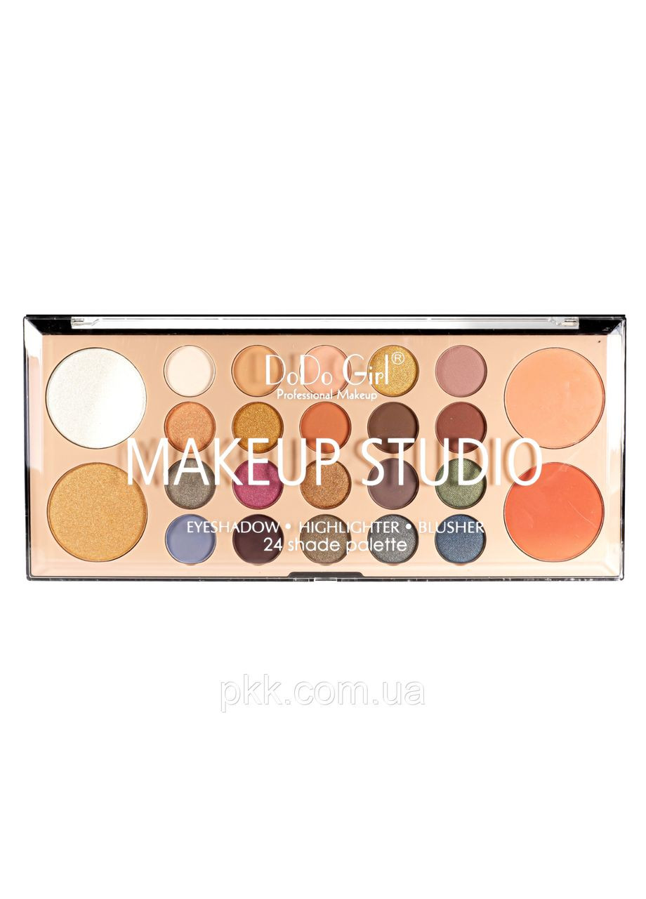 Палетка теней для век DoDo Gir Make Up Studio с хайлайтерами и румянами на 20 оттенков D4141 DoDo Girl (300676696)