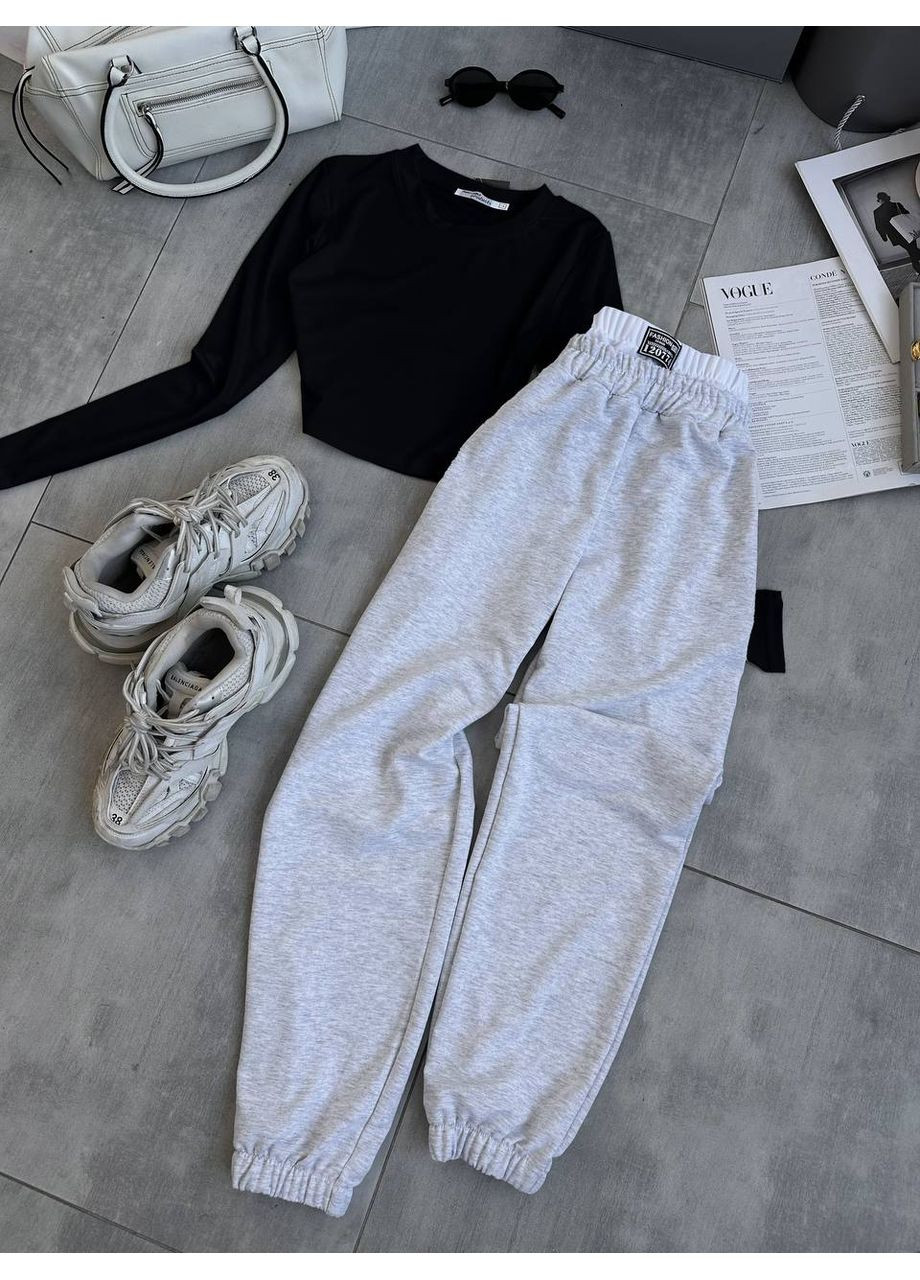 Жіночий спортивний комплект (лонгслів + штани) Україна (361850083)