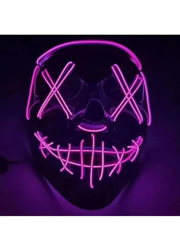 Маска з підсвіткою для Хелловіна,світлодіодна маска "Судна ніч" No Brand (368695239)