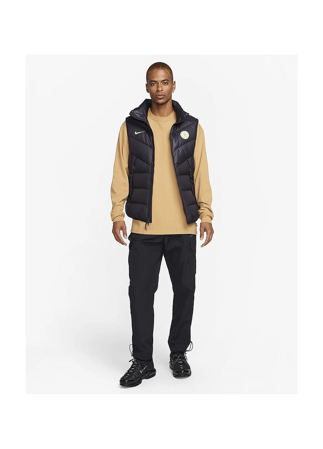 Жилетка чоловіча Chelsea F.C. Windrunner Black Nike (365962273)