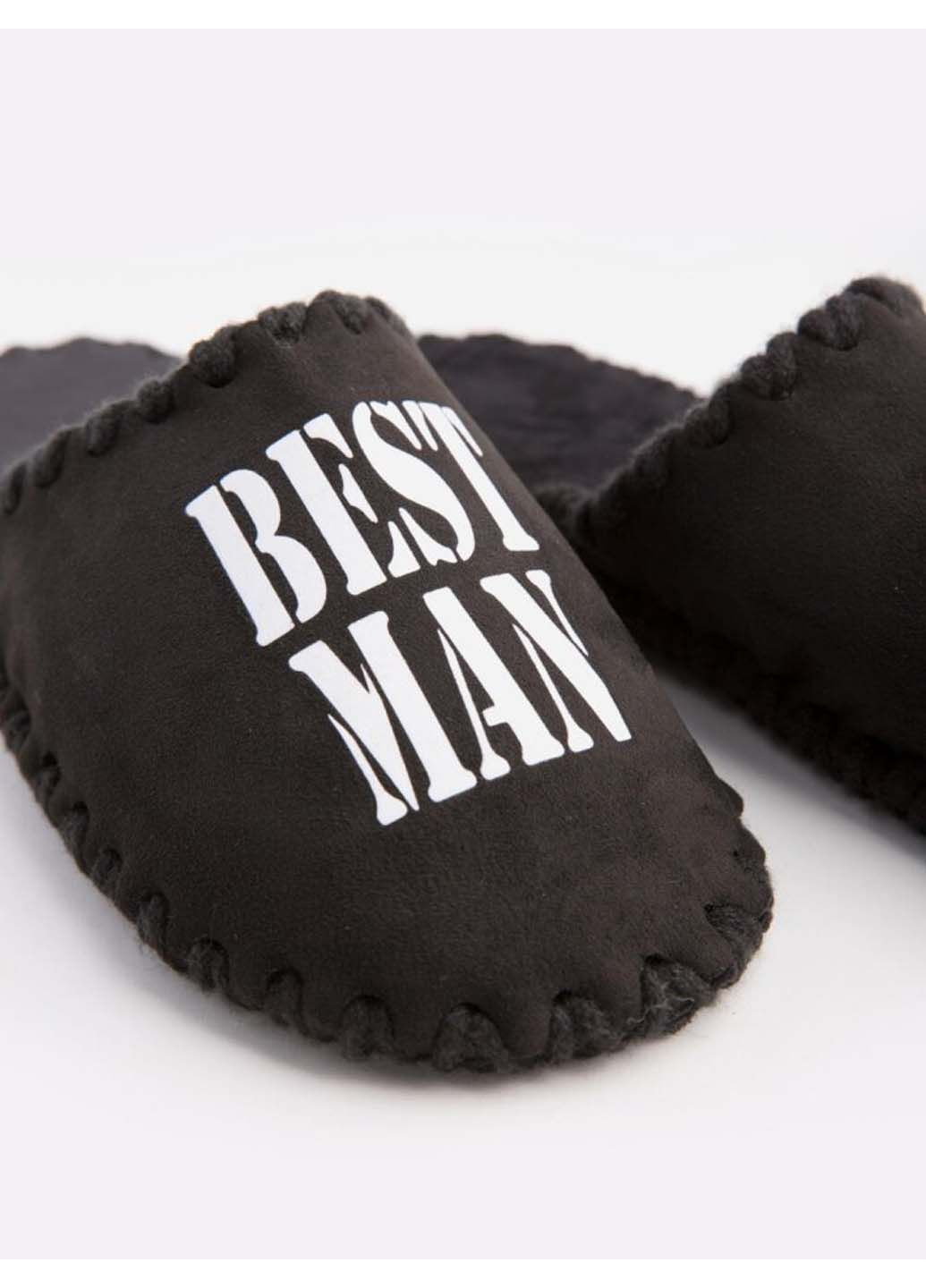 Черные домашние тапочки Family Story