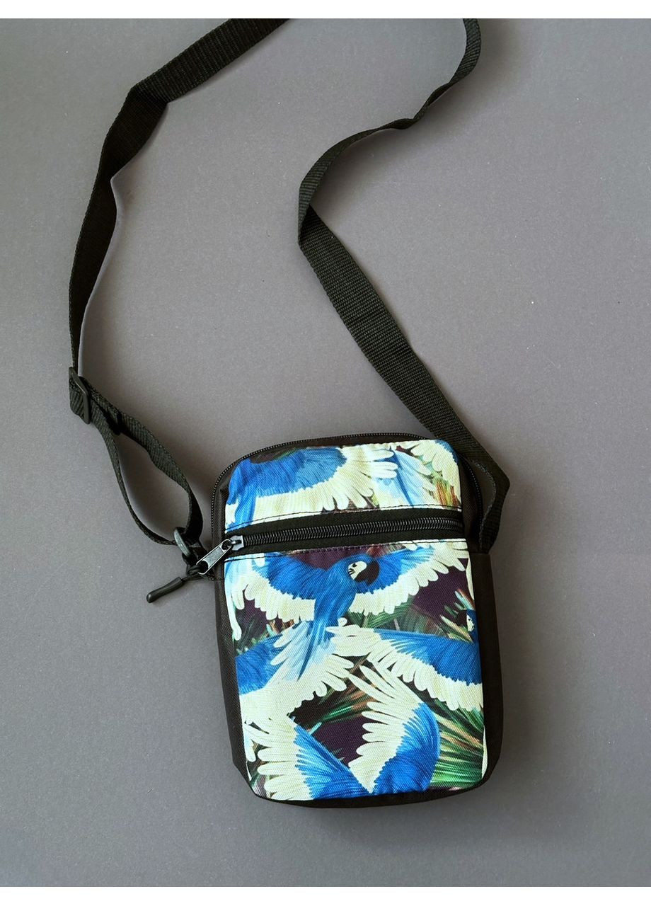 Сумка через плече молодіжна для дівчини з папугами No Brand (350613529)