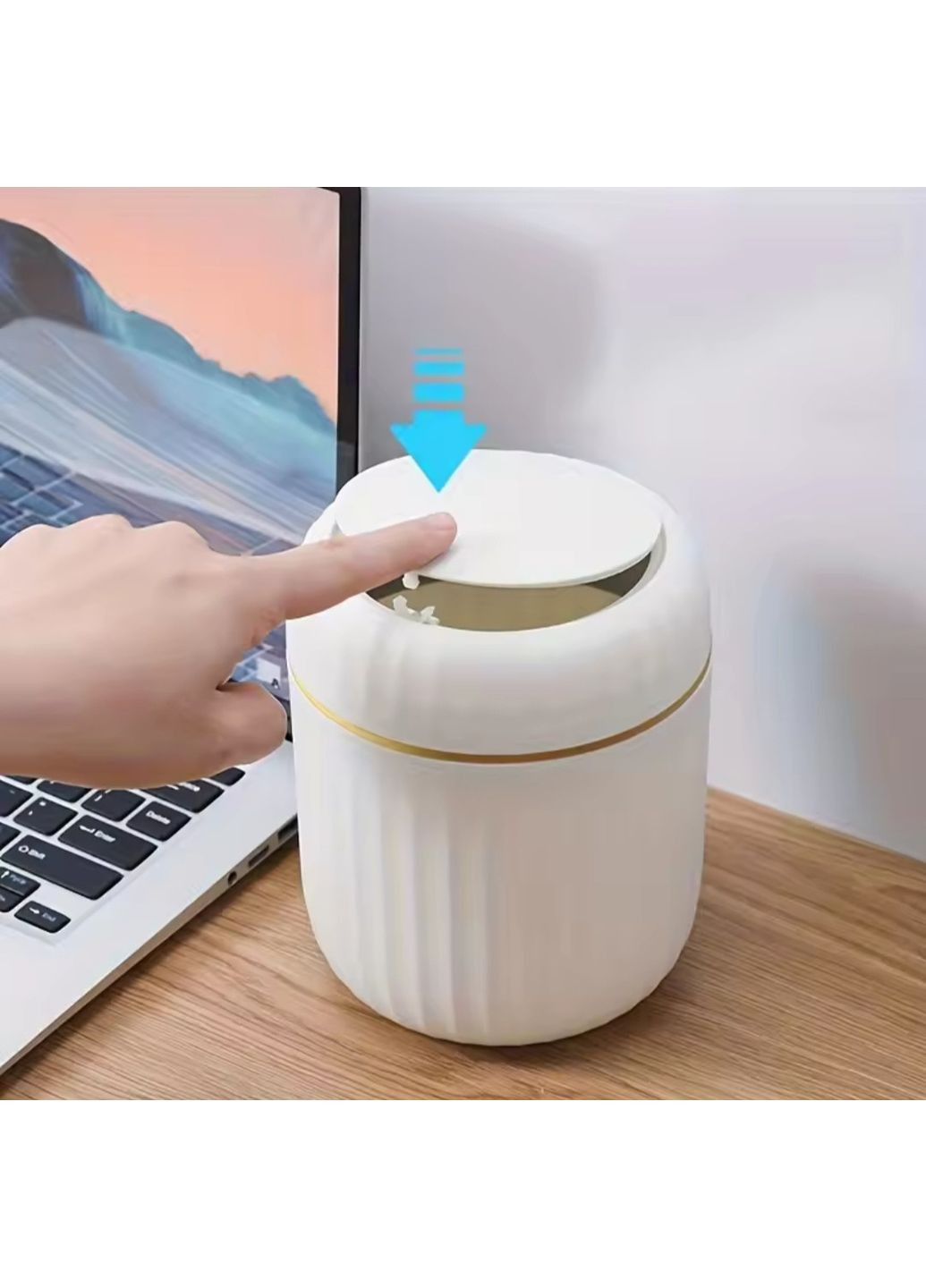 Органайзер-міні відро для сміття з кришкою настільний Контейнер для офісу та дому No Brand (365963669)
