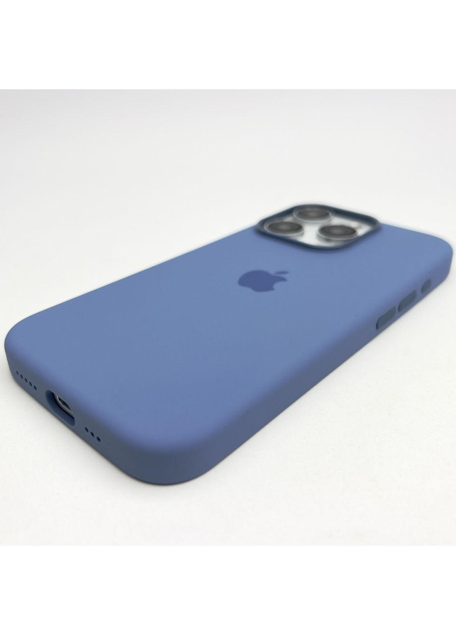 Чехол на 15 PRO Silicone Case Magsafe Full open camera магнитный для айфона 15 О Blue No Brand (369136944)