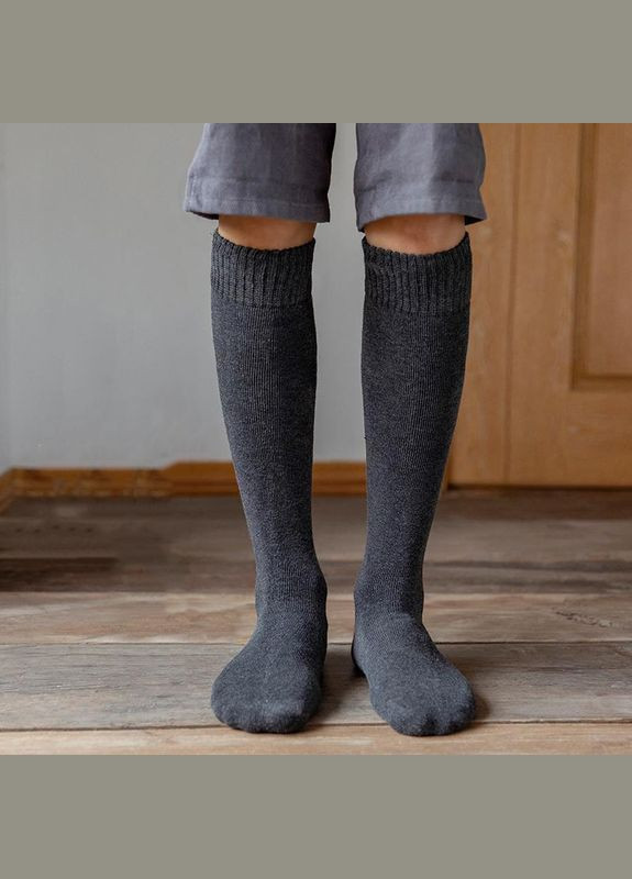 Серые гольфы с начесом внутри мокрый асфальт длинные носки серые 36329 36-41 (311199579)