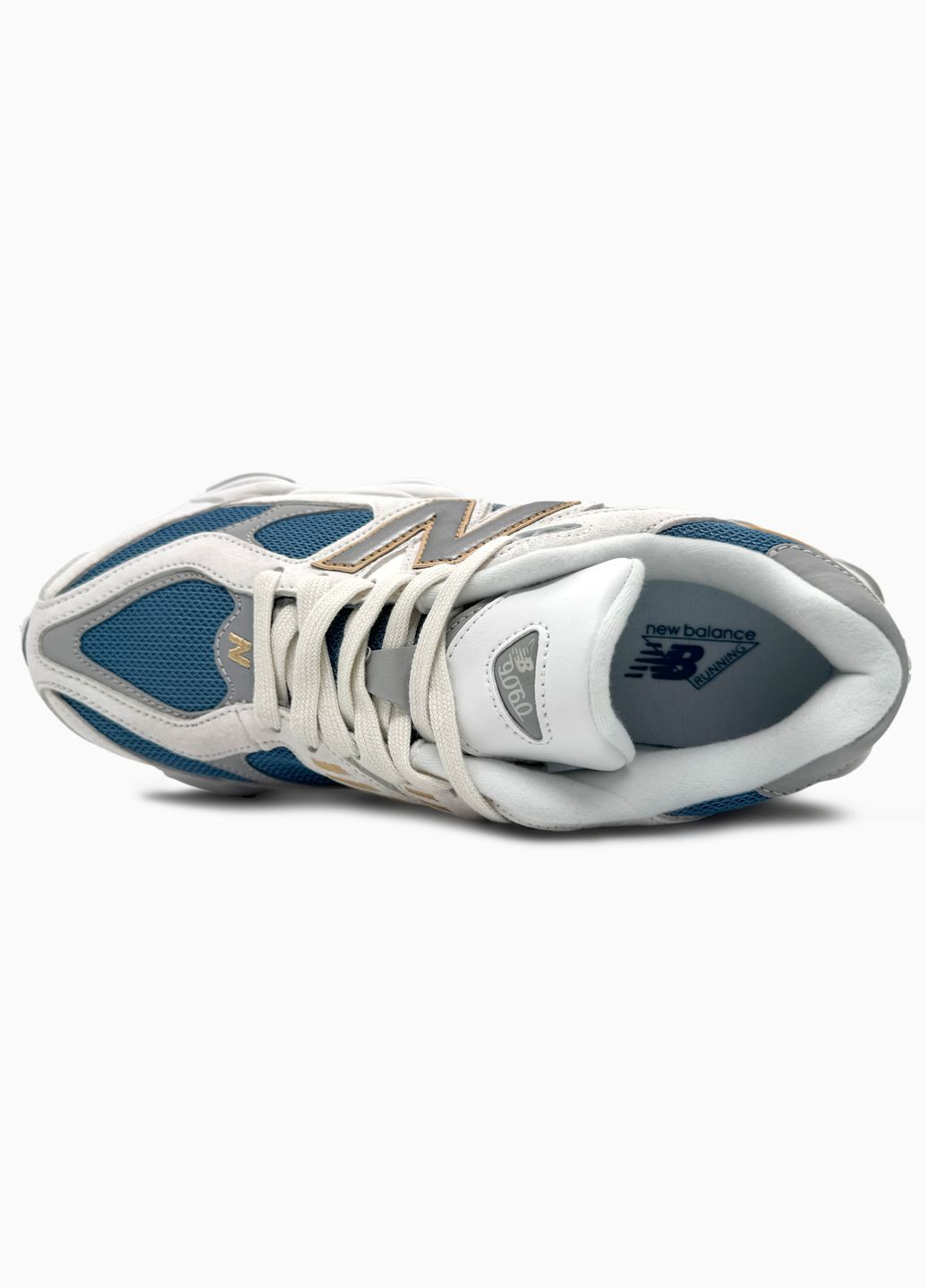 Кросівки жіночі і чоловічі New Balance 9060 Beige Blue | Нью Беланс 9060 бежеві No Brand бежеві демісезони (341089774)
