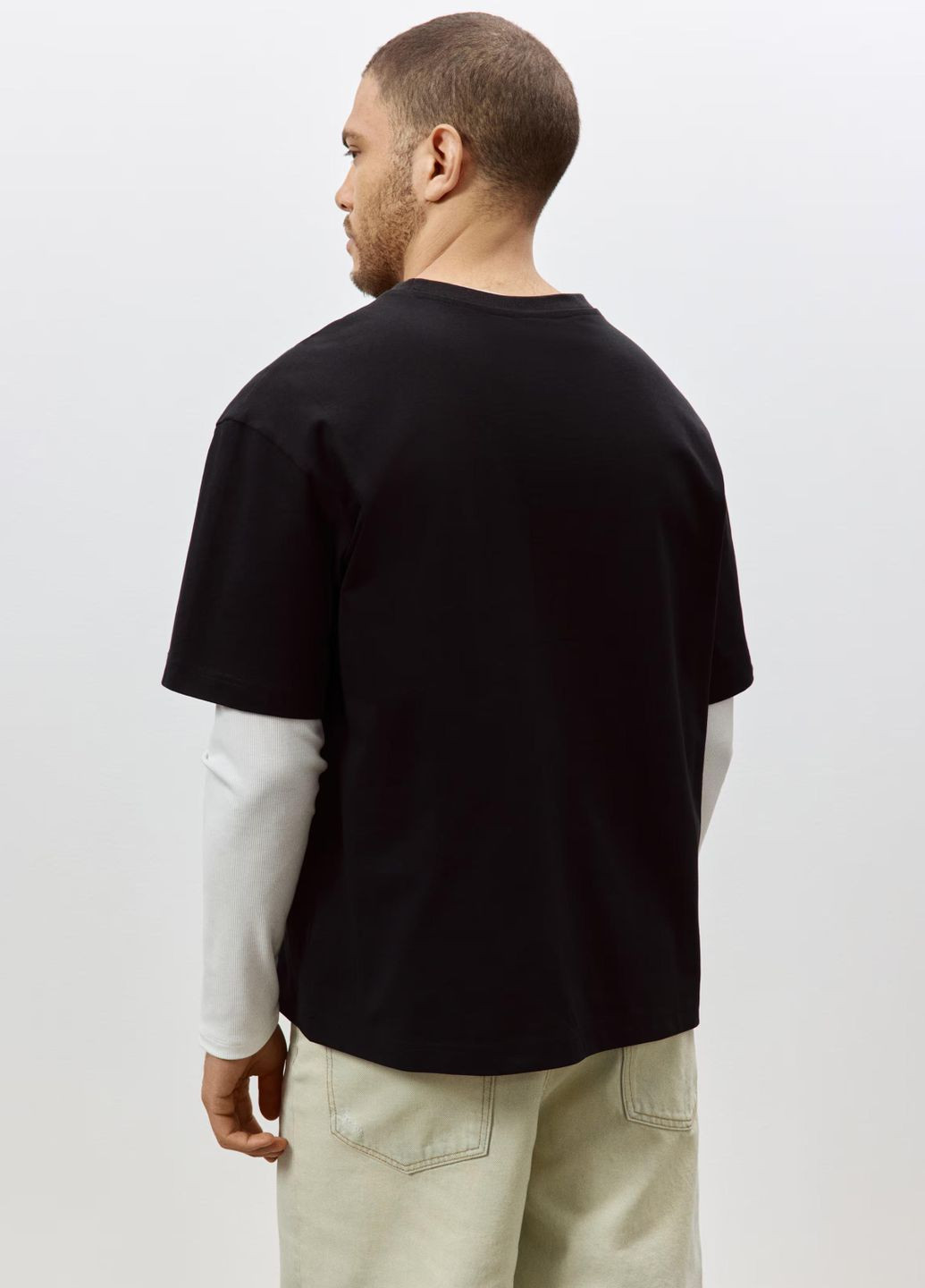 Черная футболка свободного кроя Only & Sons