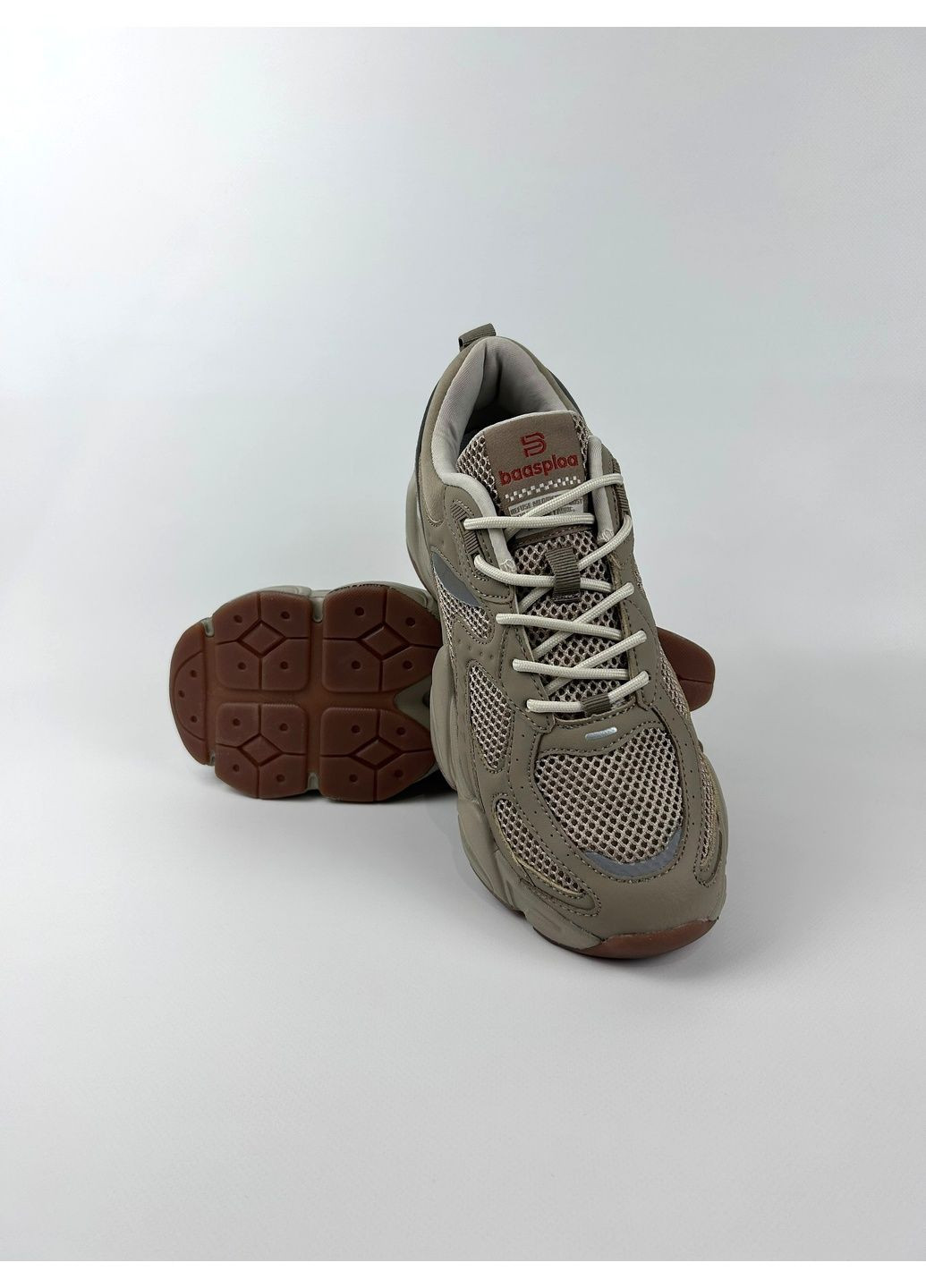 Кроссовки из текстиля для женщин Baas бежевые демисезоны (351376752)