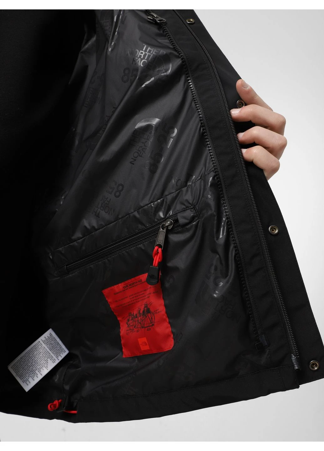 Черная демисезонная демисезонная куртка 7576556 чёрный n6664 The North Face