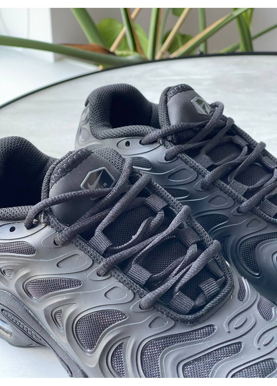 Кроссовки женские и мужские Nike Air Max Tn Plus Drift Black | Найк Аир Макс ТН плюс черные No Brand чёрные демисезоны (362346994)