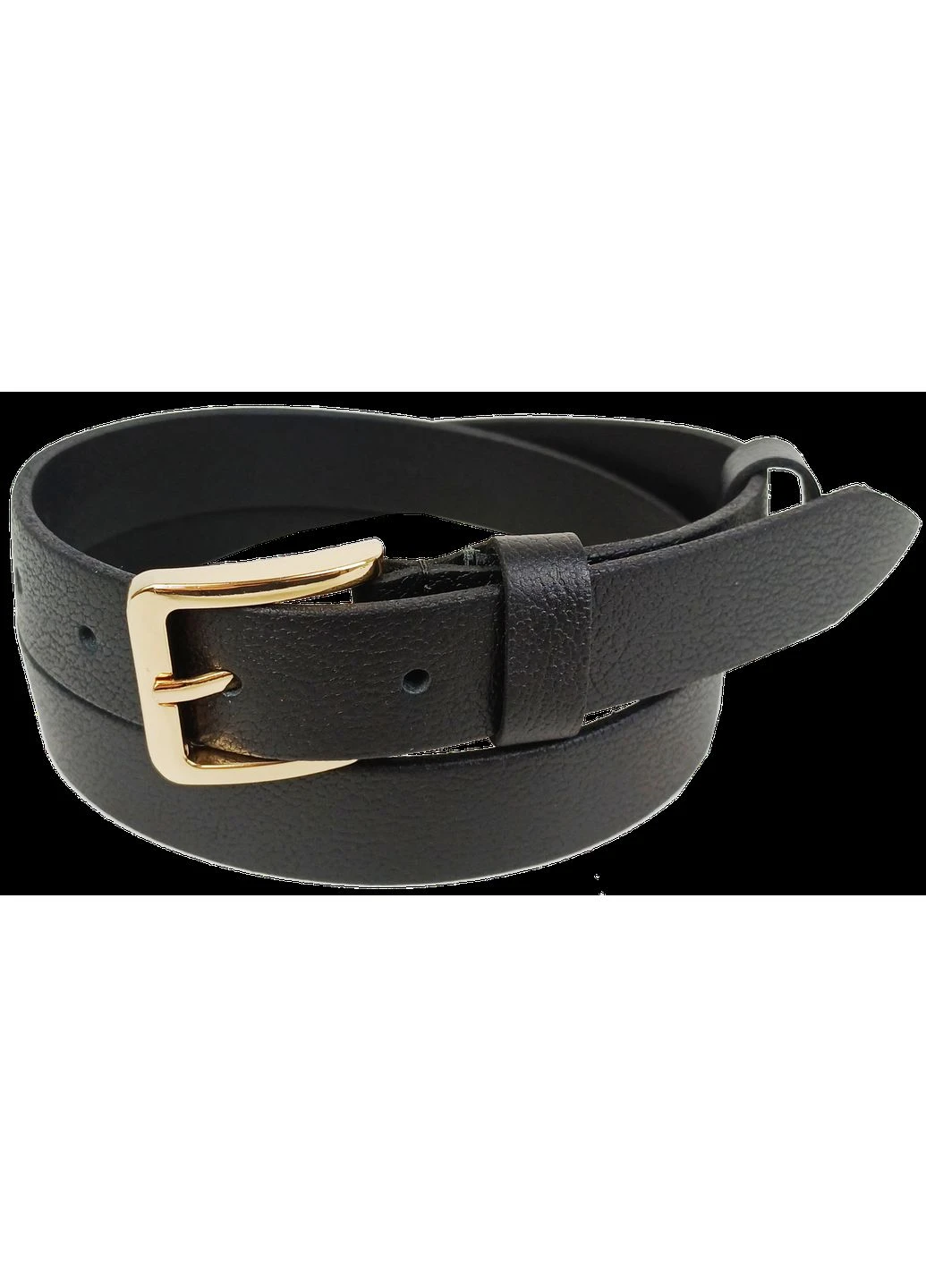 Шкіряний жіночий ремінь з золотистою пряжкою Skipper (394394907)