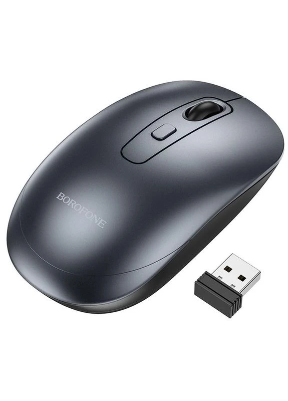 Мышь беспроводная BG13 Winner 2.4G Black / Metal gray Borofone (389096284)
