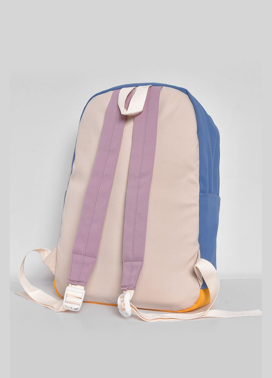 Жіночий рюкзак текстильний синього кольору Let's Shop (280938070)
