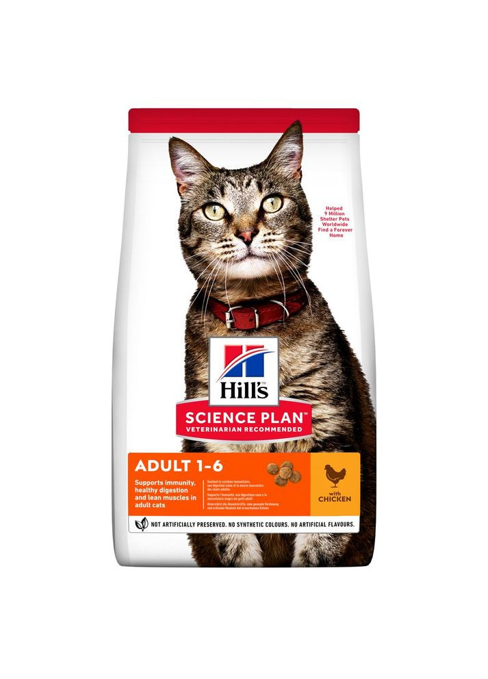 Корм Science Plan Feline Adult Chicken сухий з куркою для дорослих кішок 0.3 кг Hill's (315825245)