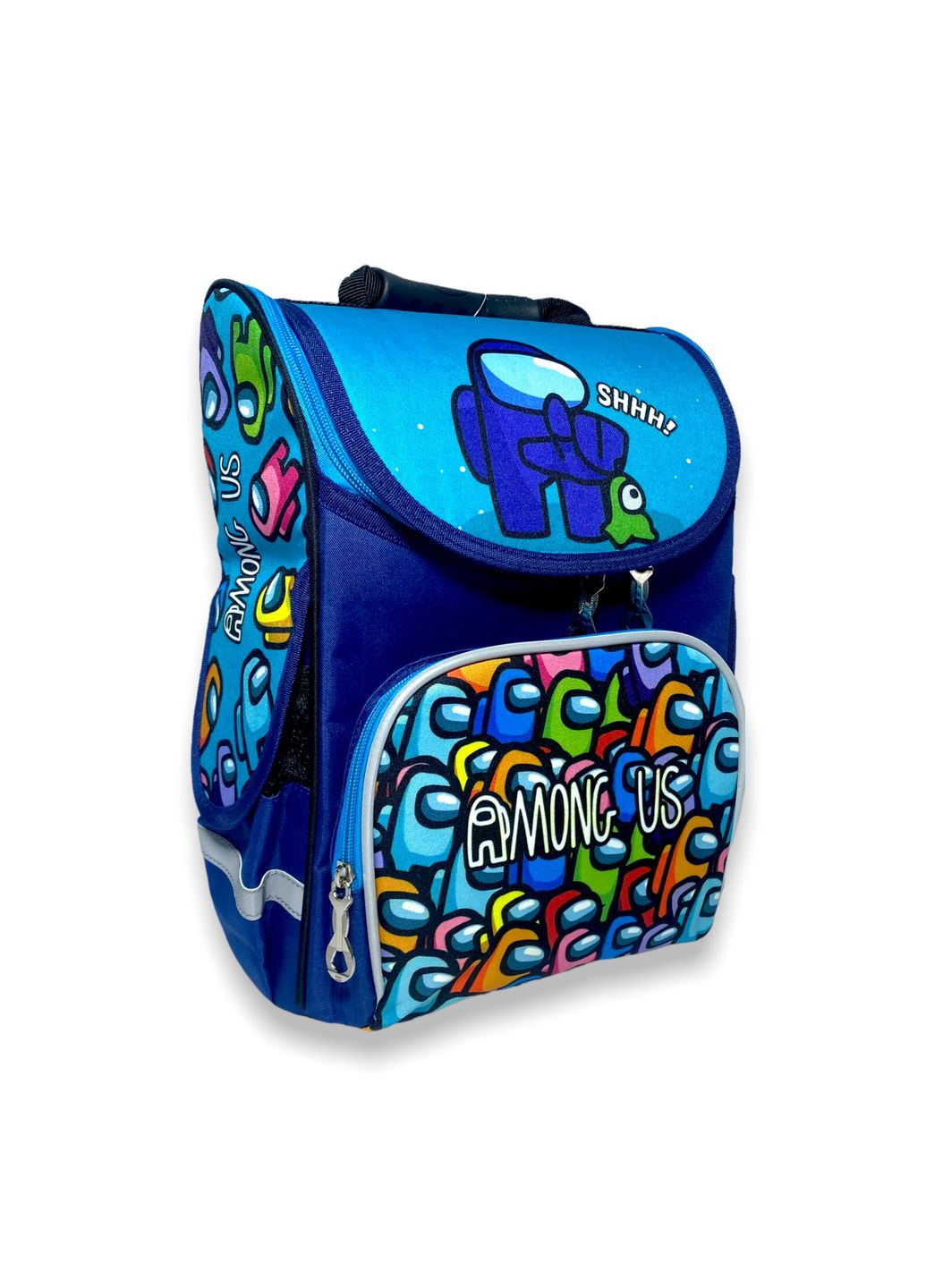 Рюкзак, для мальчика младших классов 988990,одно отделение ортопедический, размер: 35*25*13 см, синий Space (284337853)