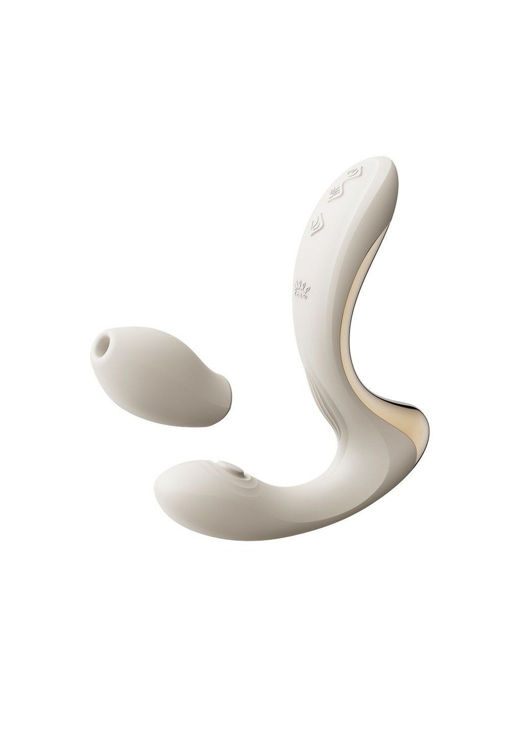 Вибратор-пульсатор с вакуумной насадкой – Talis G-Spot PulseWave Vibrator Ivory White Zalo (333332506)