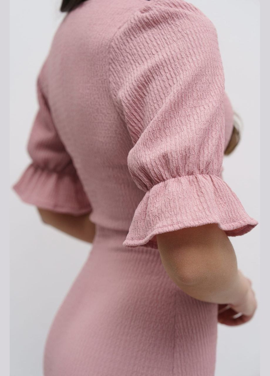 Розовое повседневный женское платье SK