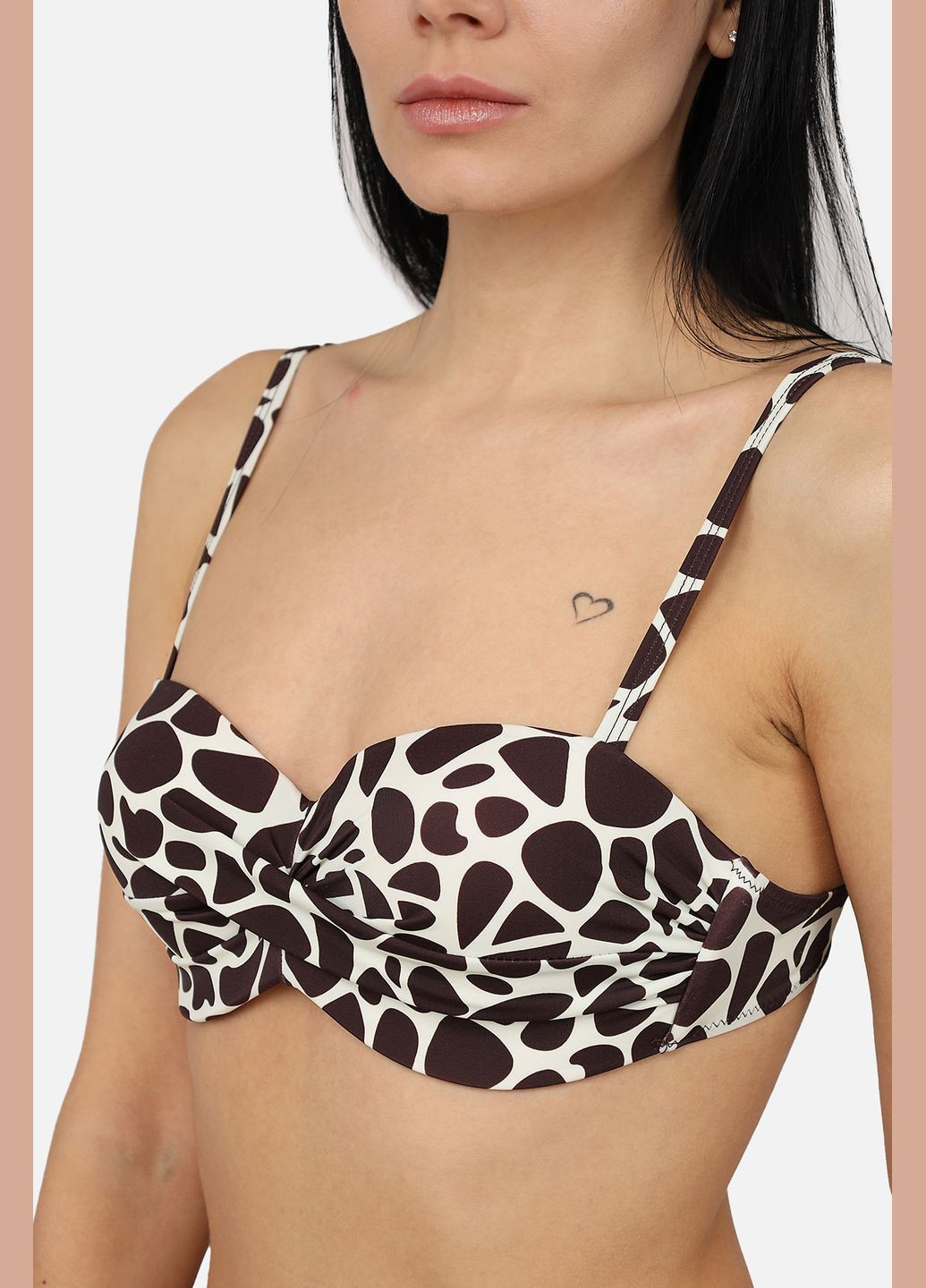 Коричневый летний лиф женский цвет шоколад цб-00272384 Atlantic Empire