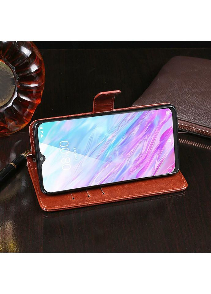 Чехол-книга Idewei для ZTE Blade A7s 2020 Brown No Brand (361902698)