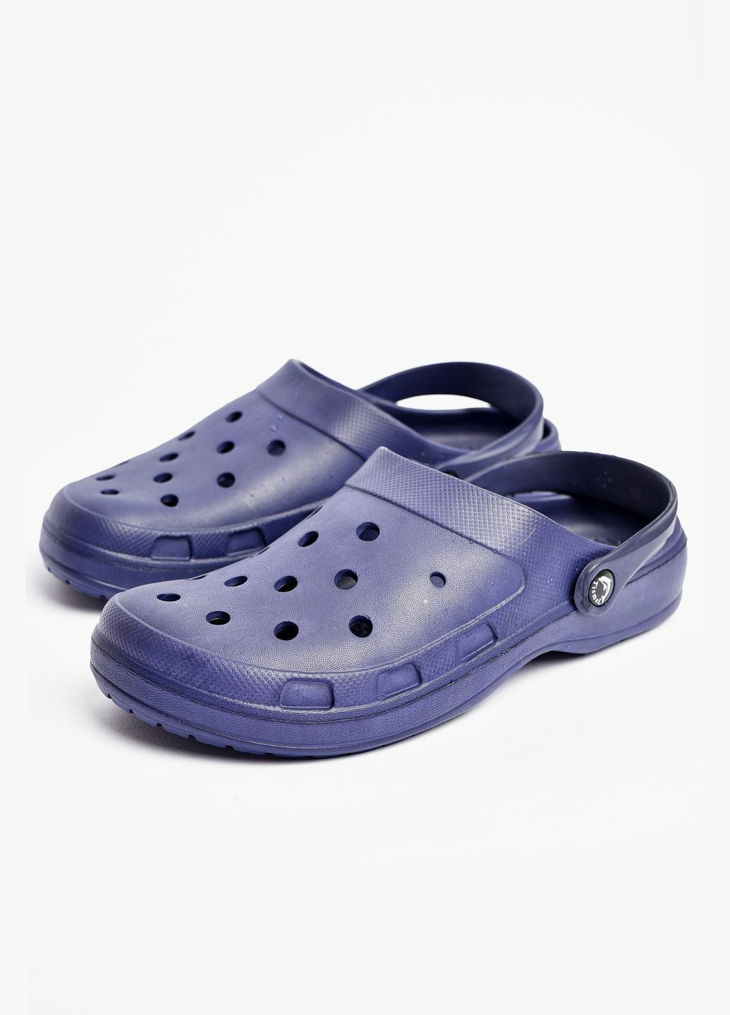 Крокси чоловічі темно-синього кольору Let's Shop (328199356)