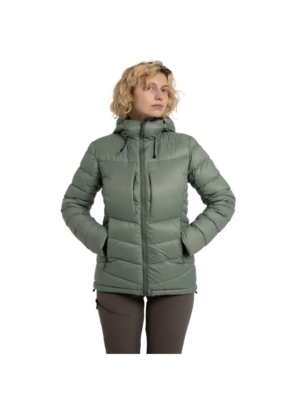Зеленая демисезонная куртка petros lite wmn Turbat