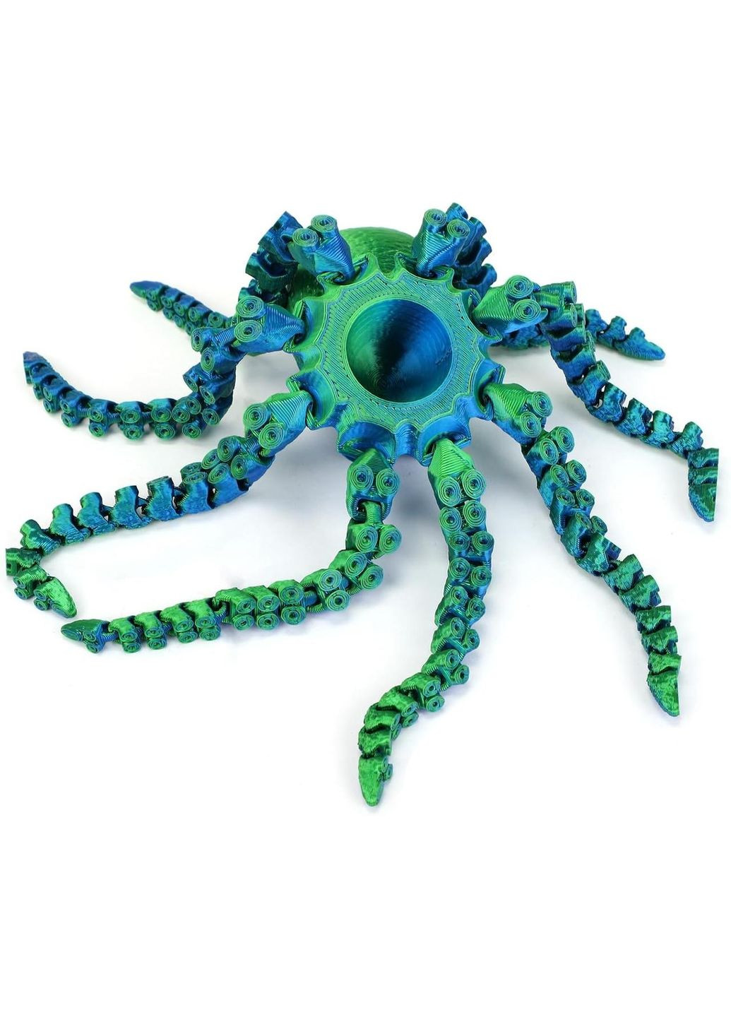 Игрушка-антистресс 3D-печатный Осьминог с подвижными щупальцами – декоративная фигурка из PLA, 17 см No Brand (365721142)