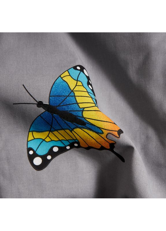 Комплект постельного белья Бязь Gold Люкс Двуспальные 175х210 наволочки 2х70х70 (MS-820008862) Moon&Star Butterfly Love (356114670)