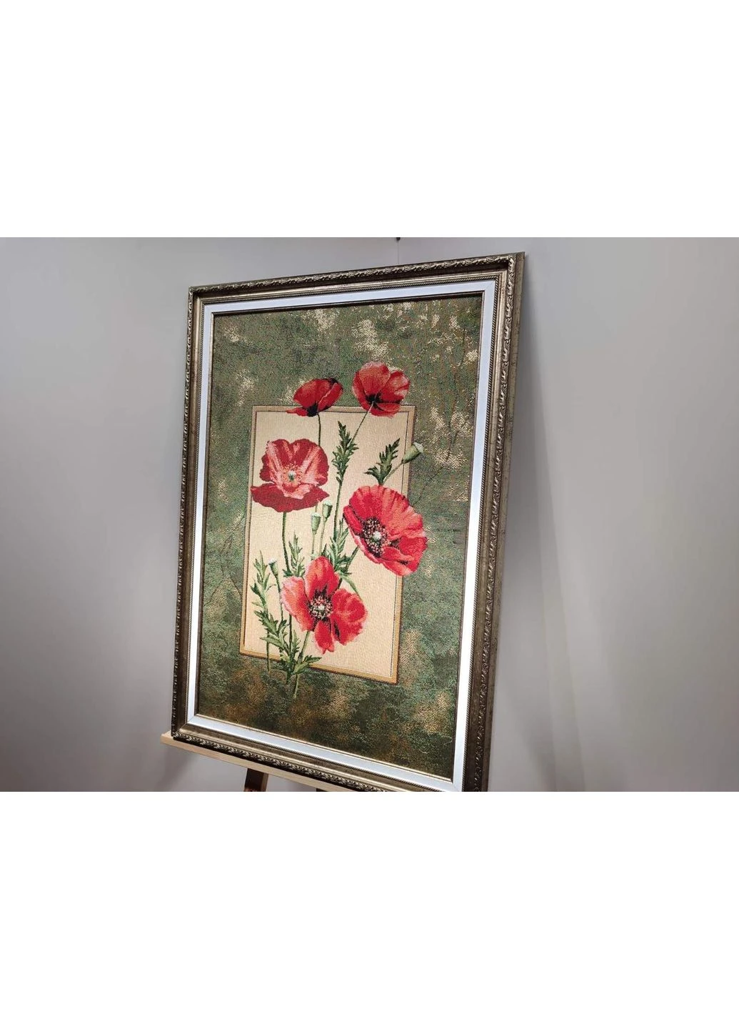 Картина гобеленовая в багетной раме Красные маки 50x70см. №G321 No Brand (385667441)