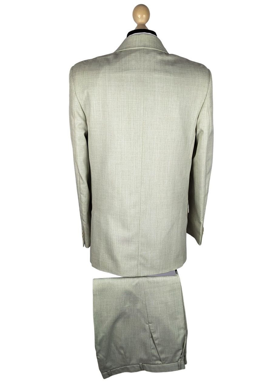 Комбінований демісезонний чоловічий костюм а-25 світло-зелений Borenia