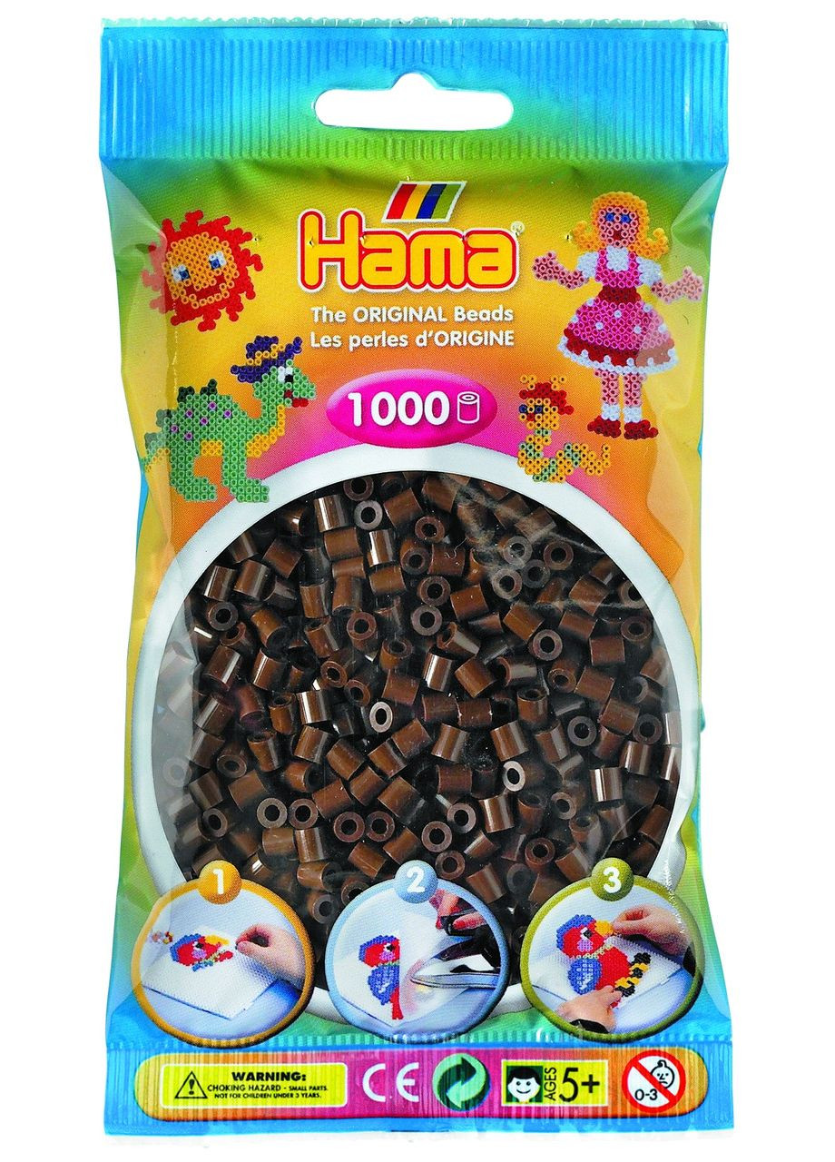 Термомозаика темно-коричневые бусины 1000 шт () Hama 207-12 (316092381)