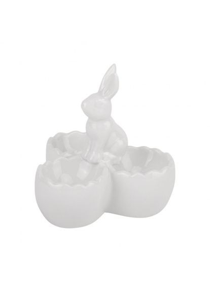 Підставка для 3 яєць Ніжний кролик біла 10 см (5009-042) ELISEY (322765650)