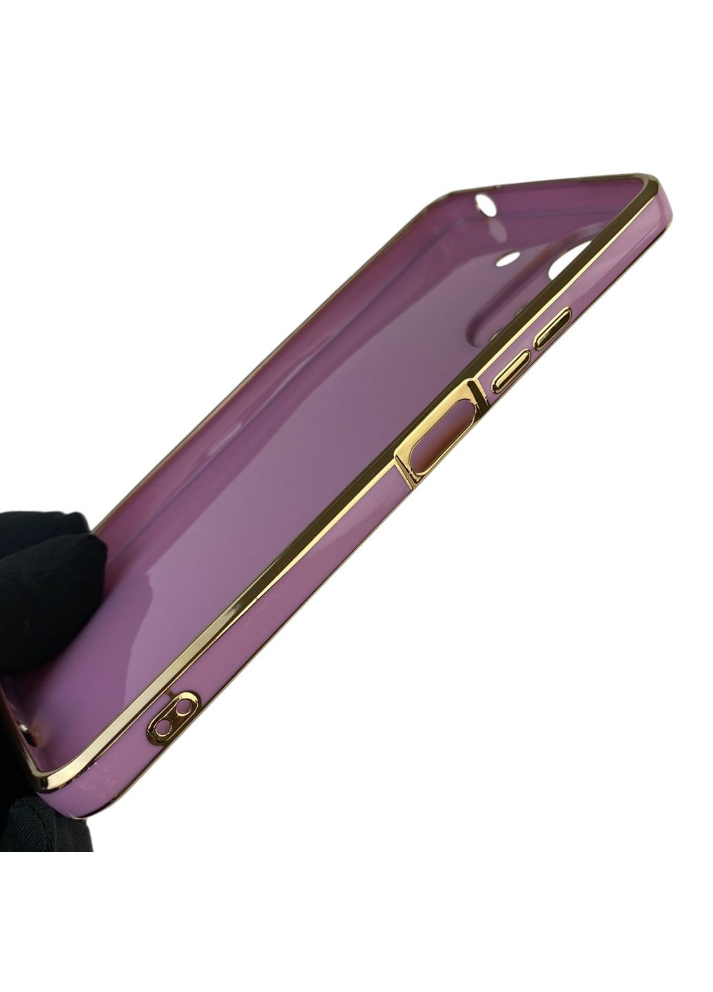 Чехол для Redmi 13C с защитой камеры с золотой окантовкой на сяоми редми 13с черничный gs1 Xiaomi (366236489)