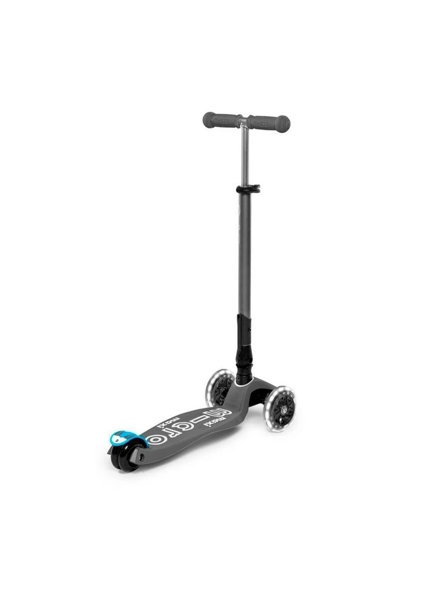 Самокат MICRO складаний серії Maxi Deluxe LED – Вулканичний сірий (Термін доставки до 10-ти днів!) MIC (385837538)