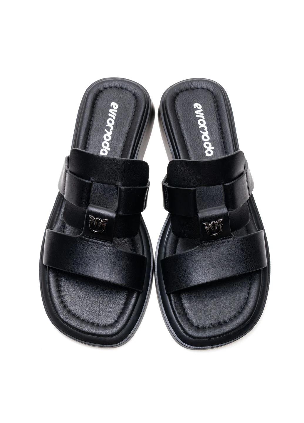 Шльопанці 01450 Чорні Evromoda (382614691)