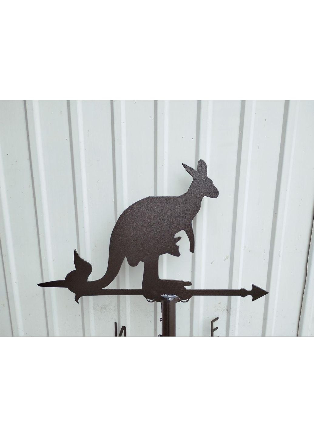 Флюгер на будинок Кенгуру мама, флюгер на дах з металу 3 мм. No Brand (368896313)