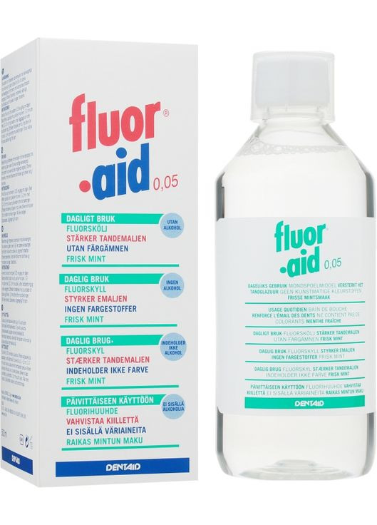 Ополіскувач для порожнини рота Vitis Fluor-Aid 500ml (606421-57193) Dentaid (368620211)