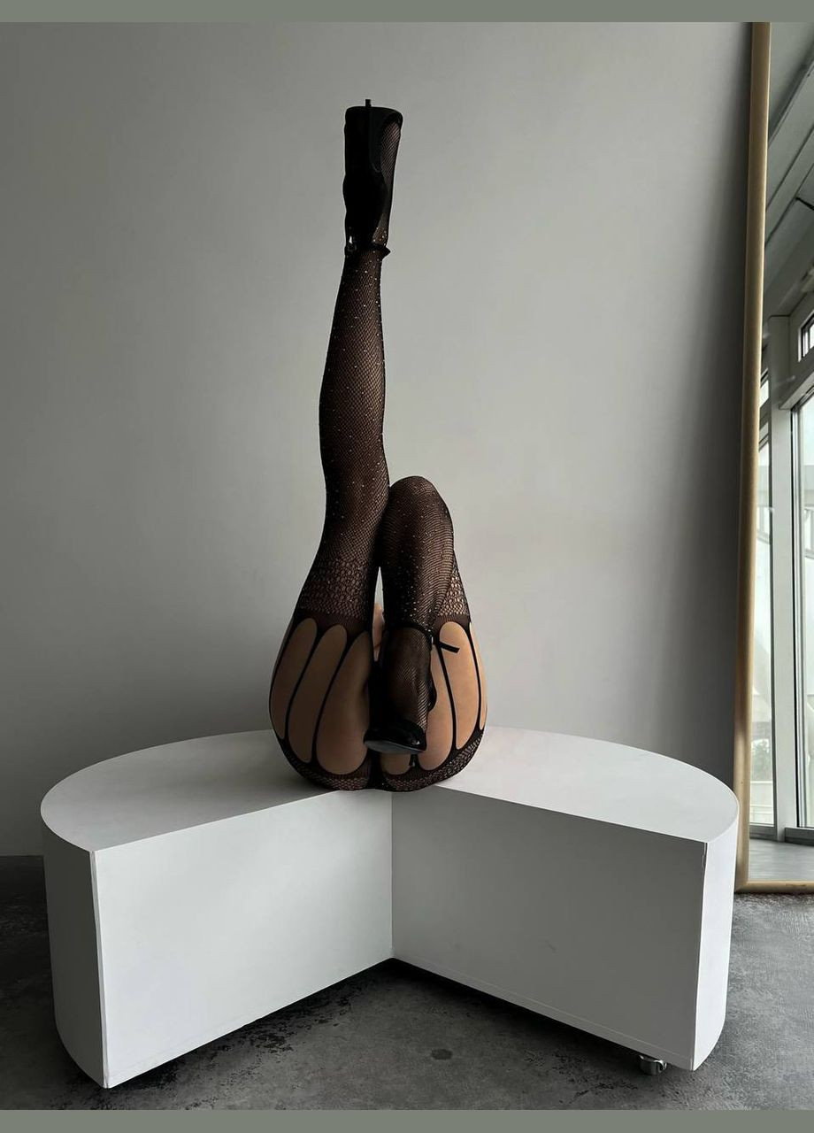 Горячая новинка мега крутые женские колготки в стразах черного цвета No Brand (322301266)