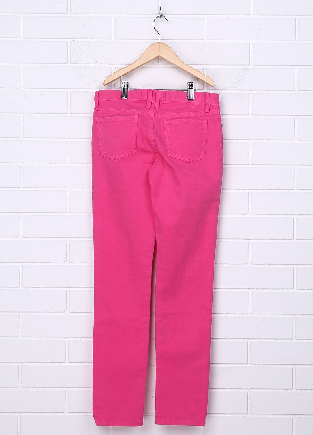 Розовые демисезонные джинсы розово-черный Juicy Couture