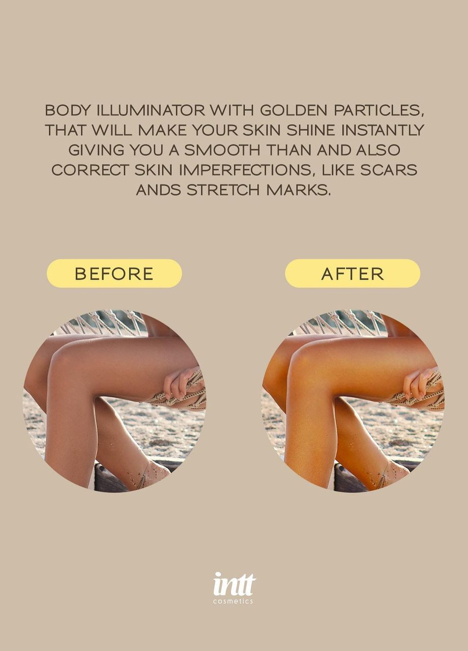 Крем шиммер для тіла з ароматом ванілі INTT Sexy Glow з ароматом ванілі, 60 мл No Brand (303887211)