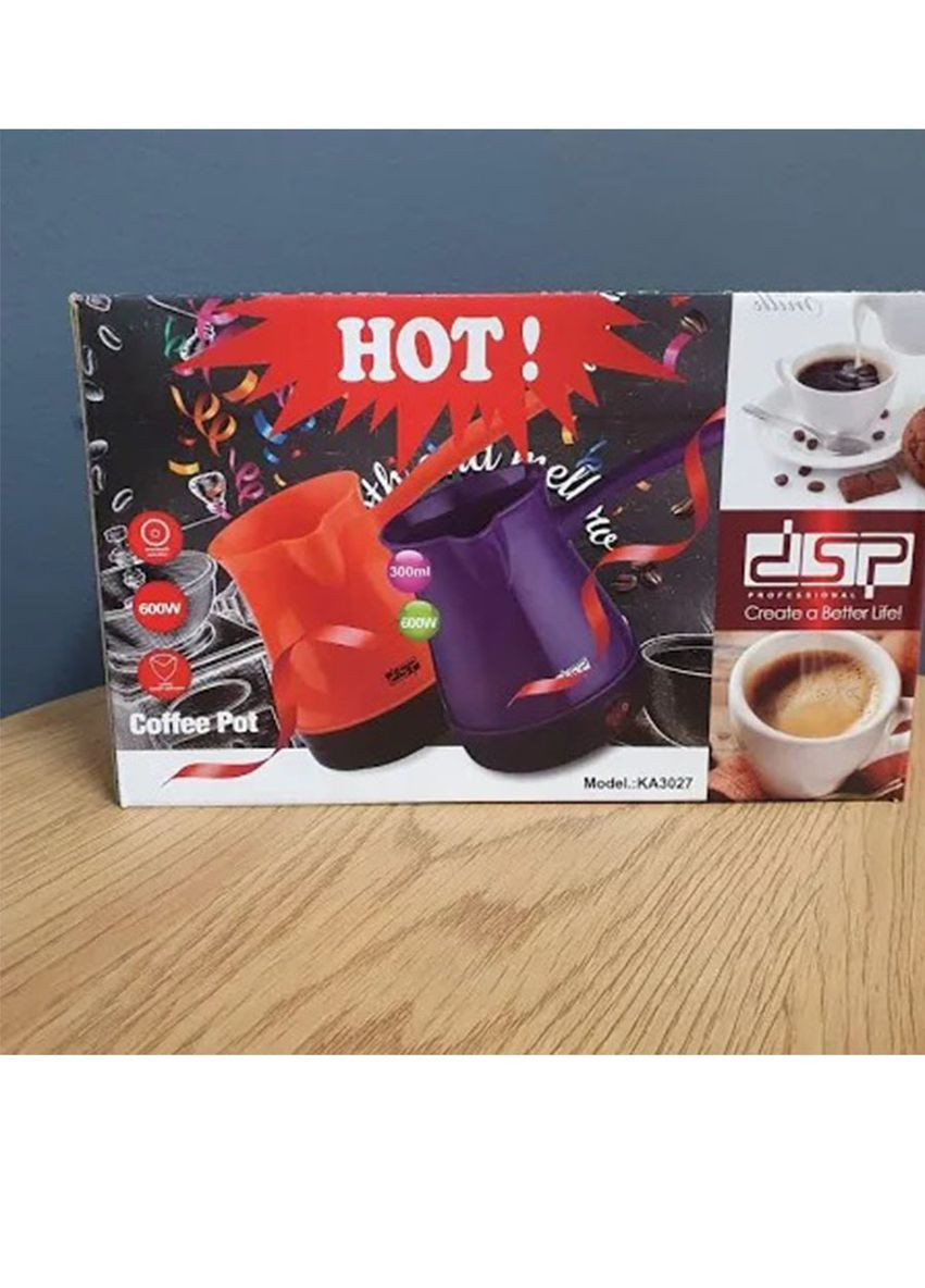 Турка електрична кавоварка потужність 600 вт об'єм 300мл DSP (304391836)