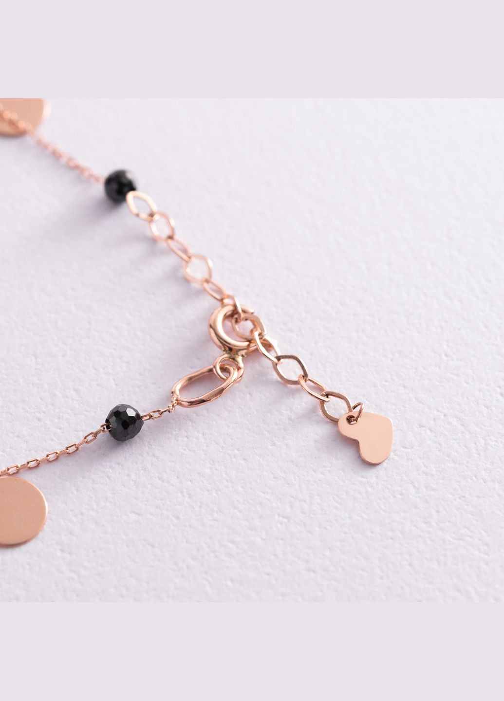 Золотой браслет Монетки (фианиты) б04903 16 16 Oniks (264022627)