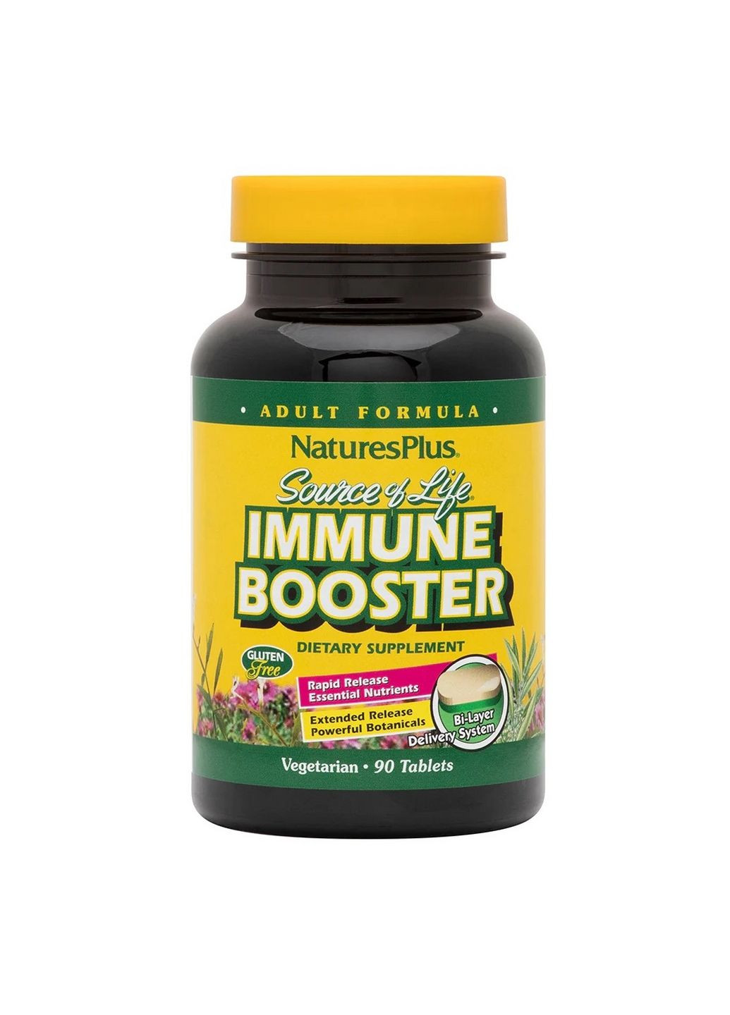 Вітаміни та мінерали Source of Life Immune Booster, 90 таблеток Natures Plus (294928377)
