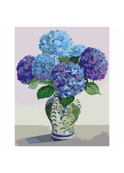 Картина по номерам (4823098535874) Rosa Start Сині гортензії 35 х 45 см (366160523)