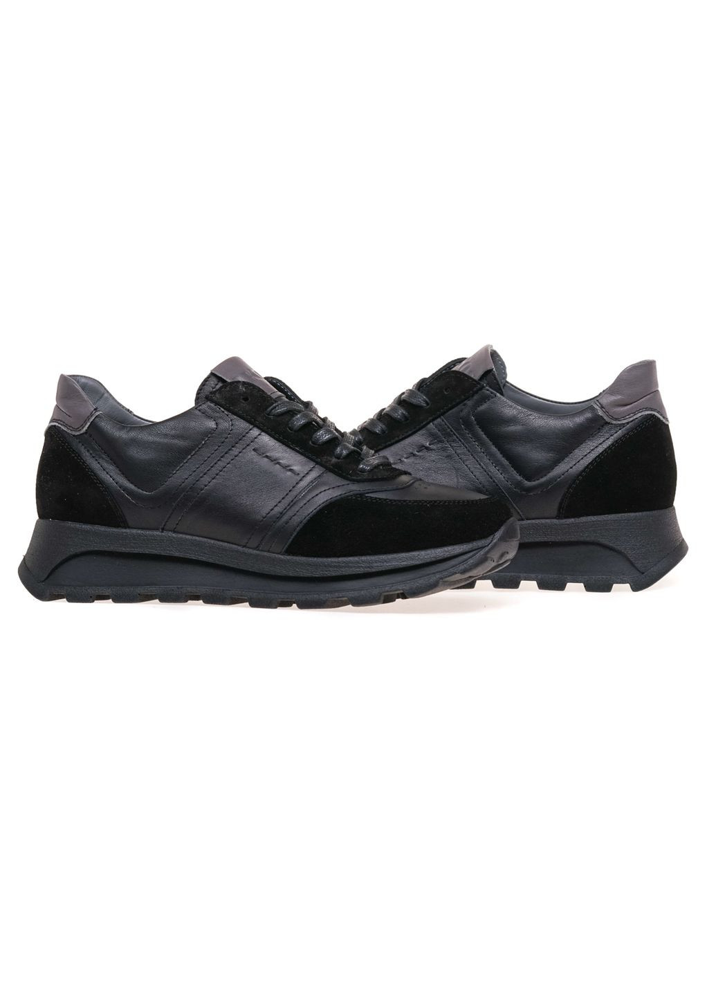 Кроссовки 4104-1/BLACK Ikos чёрные демисезоны (295289949)